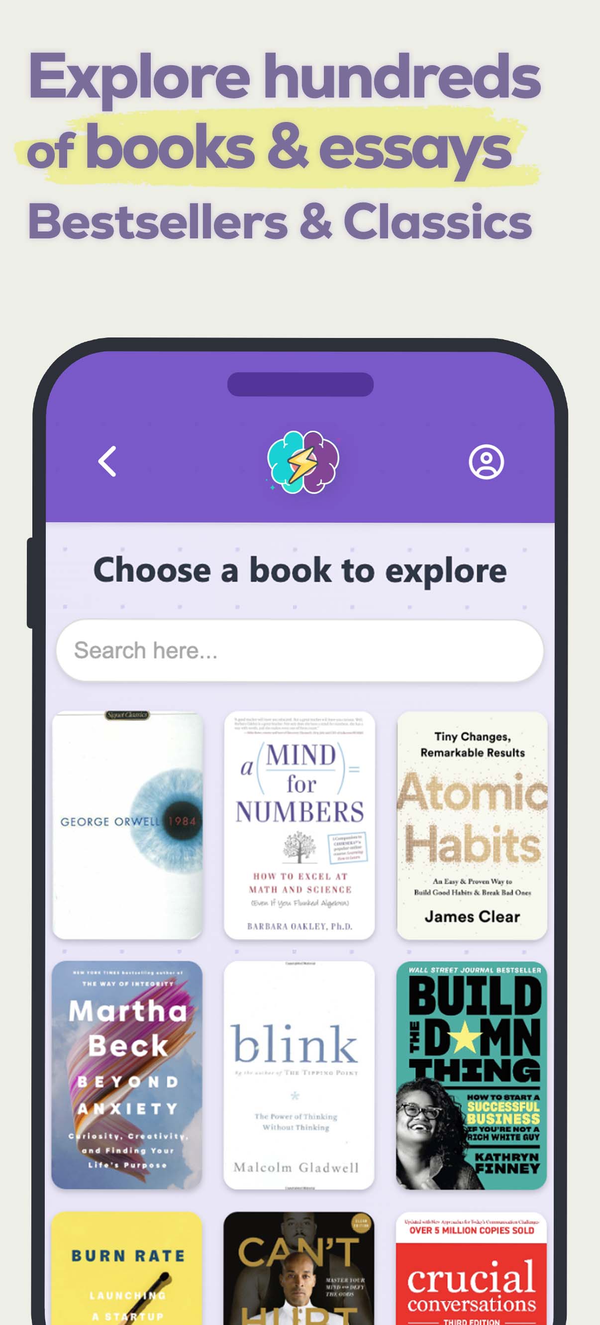 Explore hundreds of books - from classics to modern bestsellers